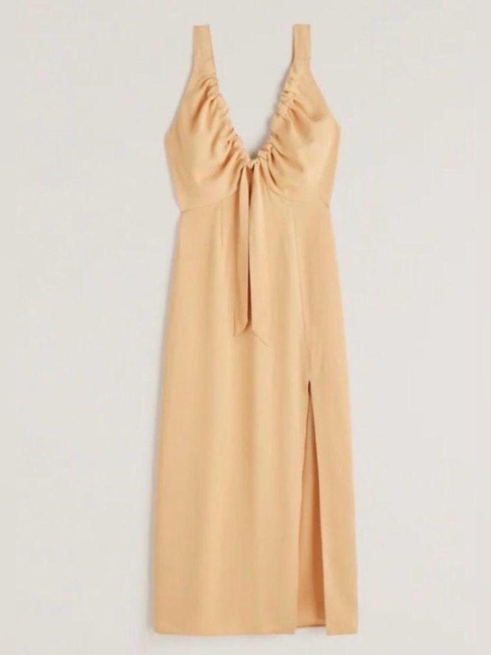 NWT Abercrombie & Fitch Cinched Neck Slip Midi Dress
